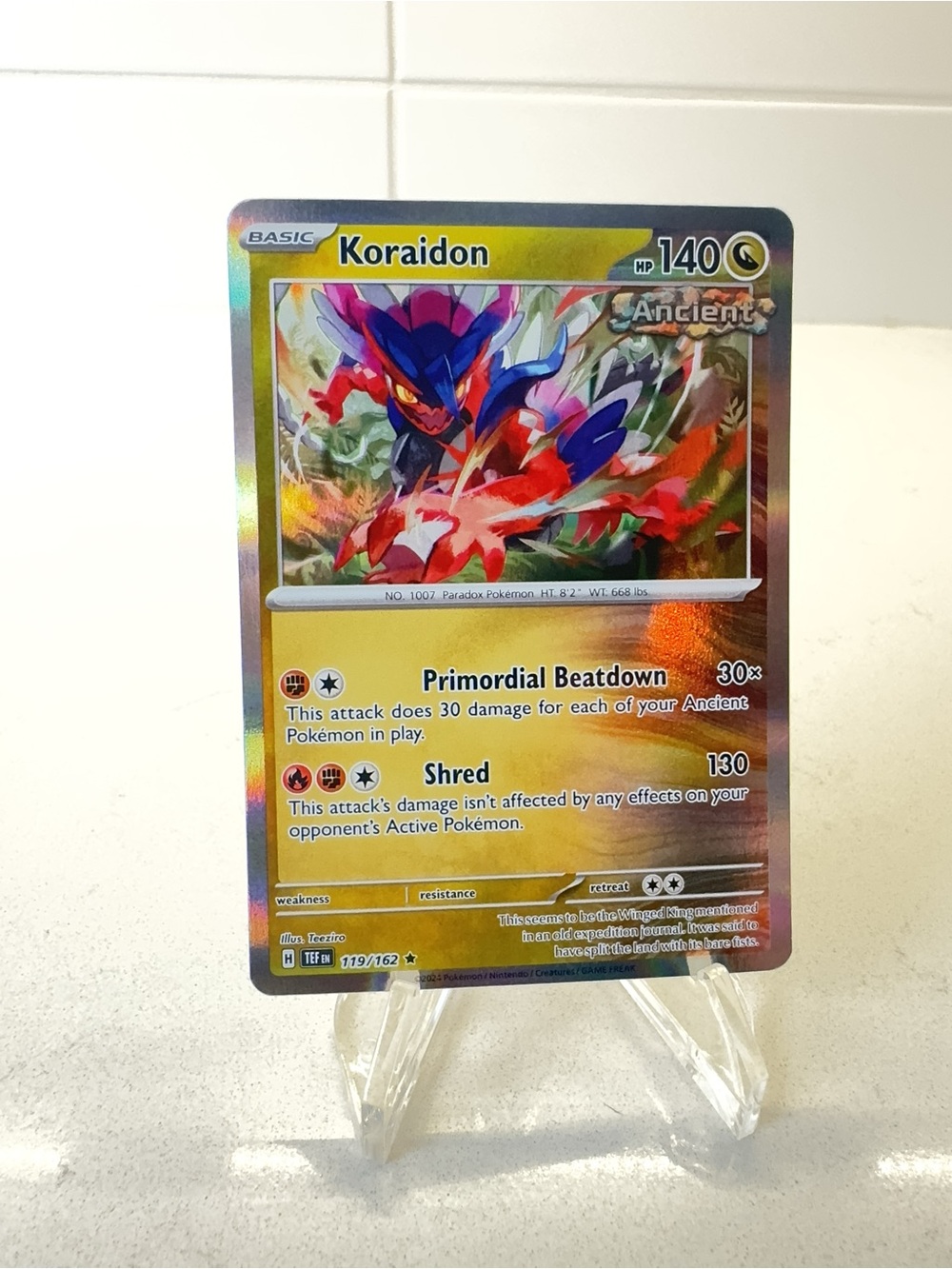 Pokemon TCG Card - Koraidon #119 Pokemon Temporal Forces